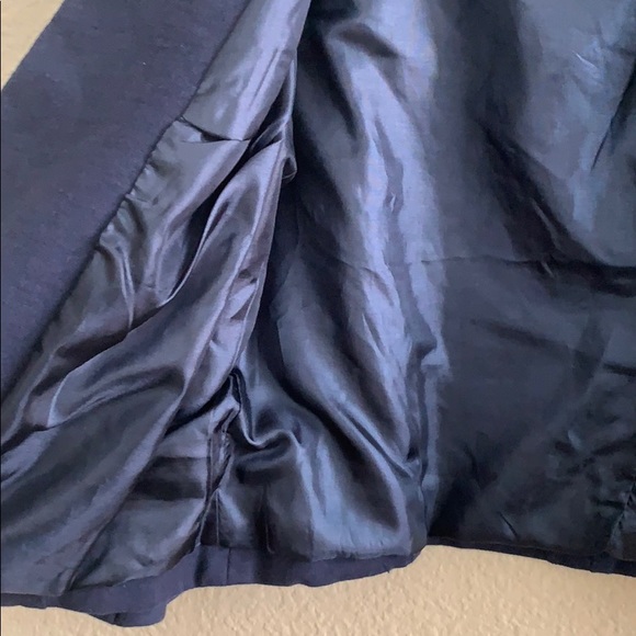 PAPAYA Women’s Dark Navy Cropped Military Inspired Blazer Size L EUC - Picture 3 of 9